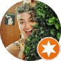 Cheerful selfie with plants and star badge